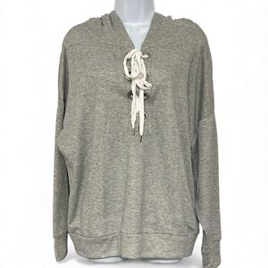 Haute Monde Heather Gray Knit Top